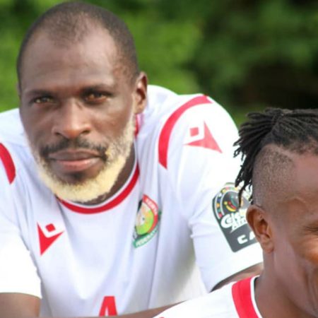 Kenyan National Team player dyed his beard white