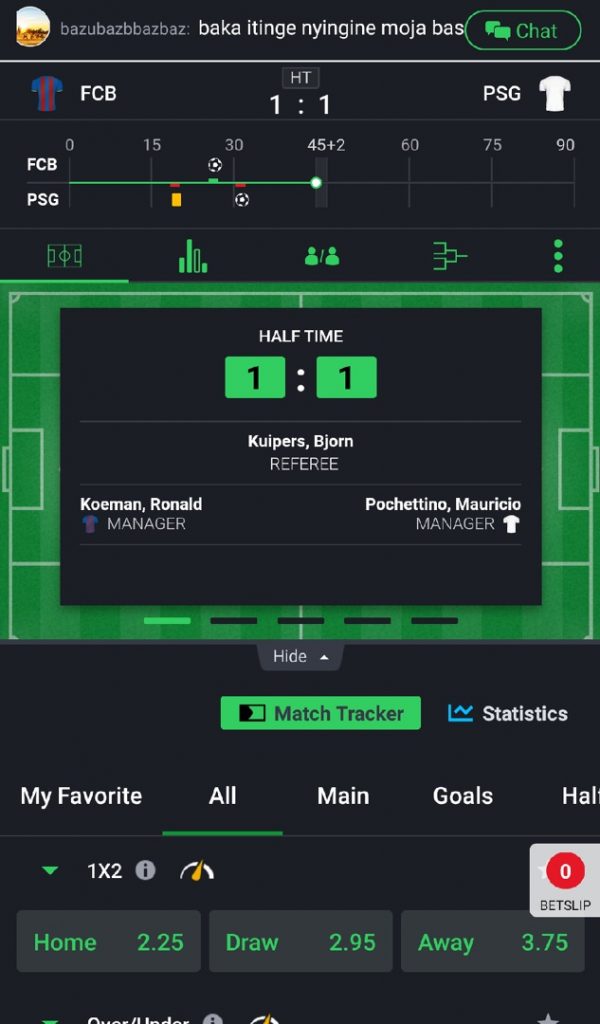 Sportybet Match Tracker