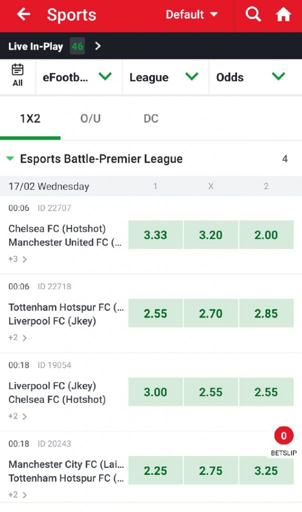 Sportybet live betting