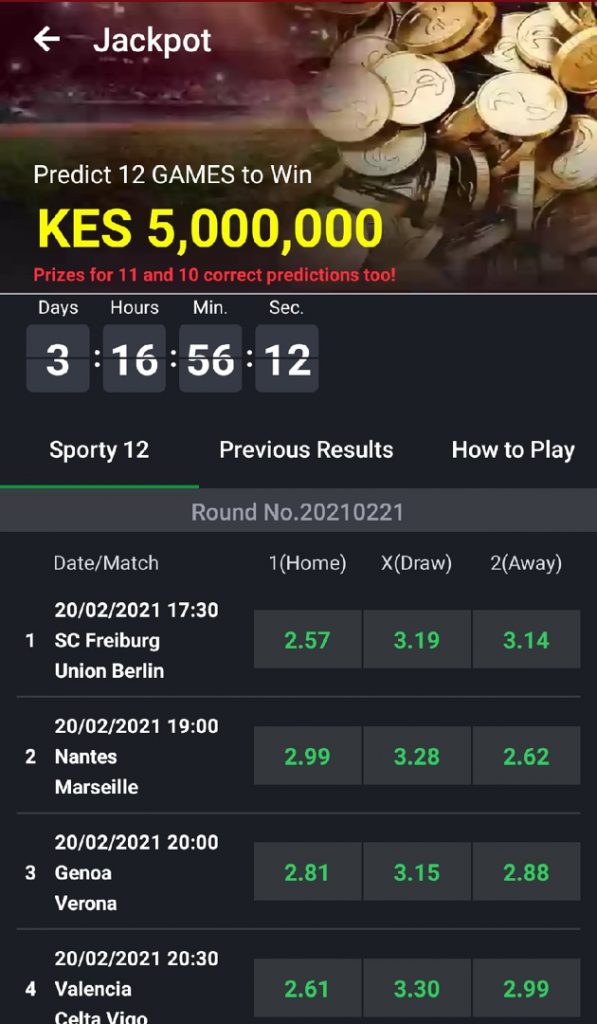 Sportybet Jackpot