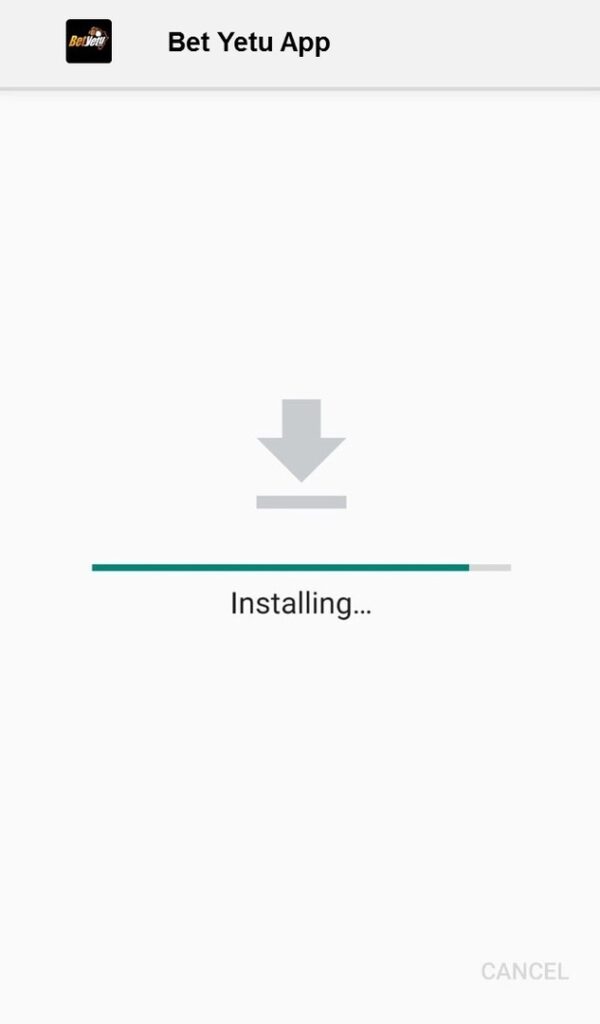 Betyetu App installed on Android
