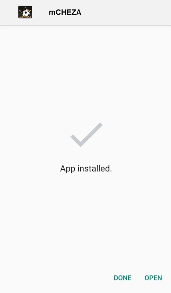 Mobile App - installed