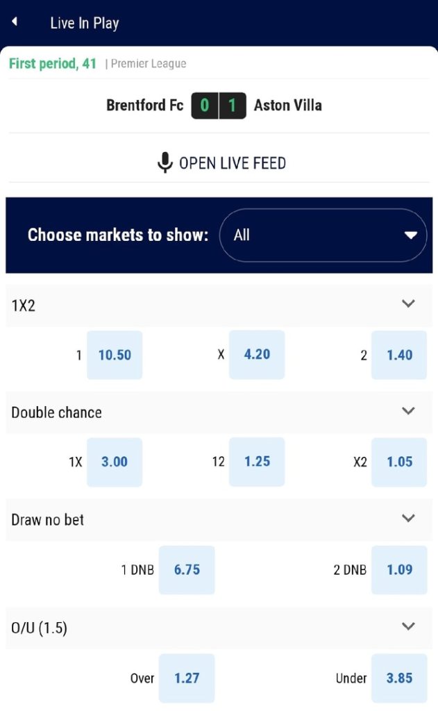 Live Bets