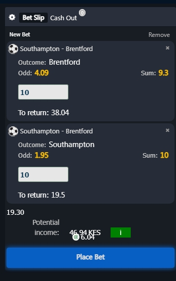 Place Bet